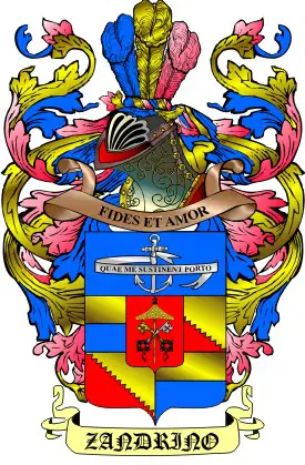 Coat of arms and story on separated
